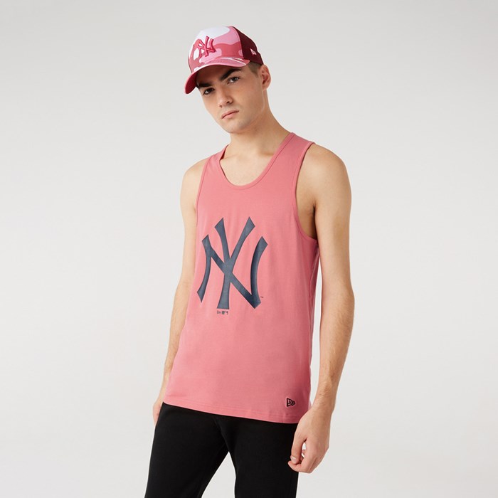 New York Yankees Colour Pack Miesten Tank Topit Pinkki - New Era Vaatteet Halpa hinta FI-978045